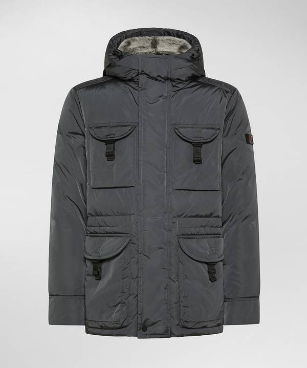 Peuterey Field Jacket In Taffeta’ Con Cappuccio In Pelliccia Vendite stagionali