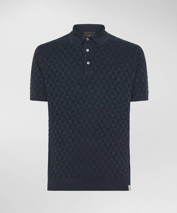 Peuterey Polo in cotone con effetto 3D