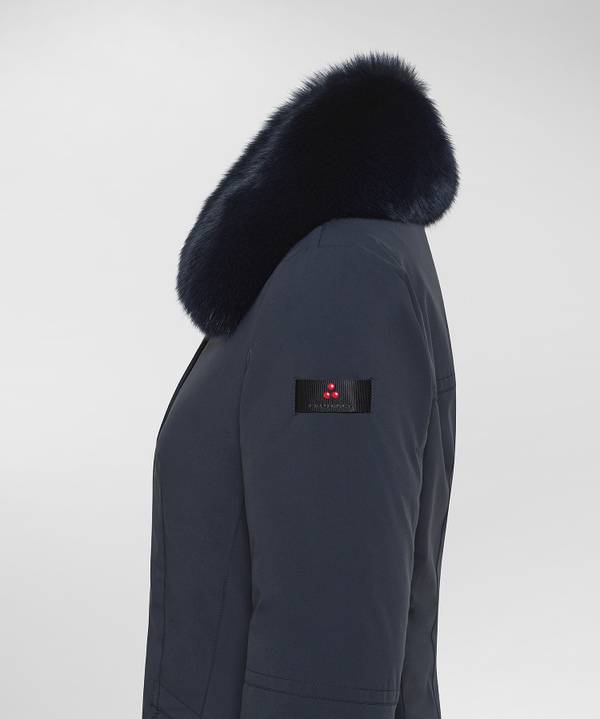 Peuterey Giacca Slim Con Pelliccia Fino al 60% di sconto