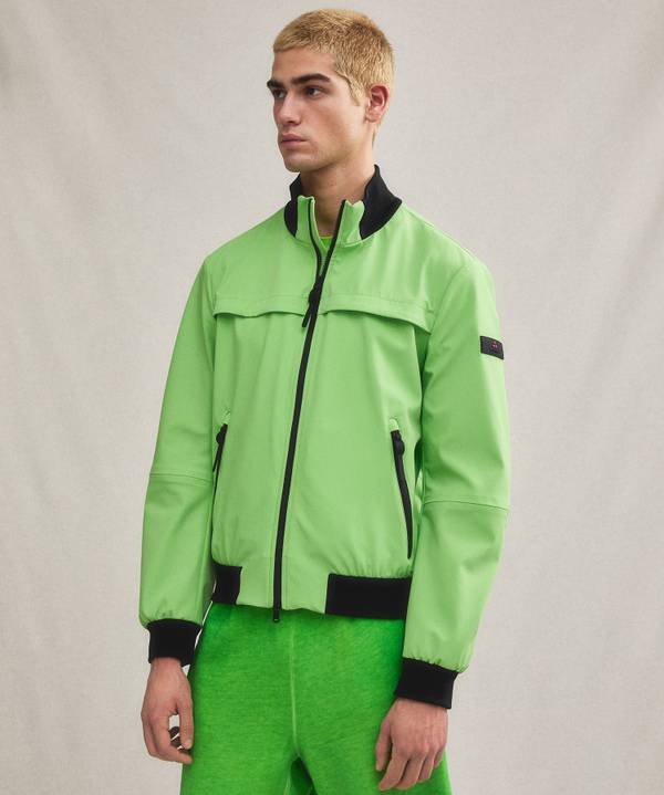 Peuterey Bomber liscio con dettagli neri Black Friday Prezzi