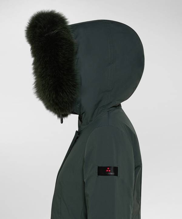 Peuterey Giacca Slim Con Pelliccia In Tono Colore 2025