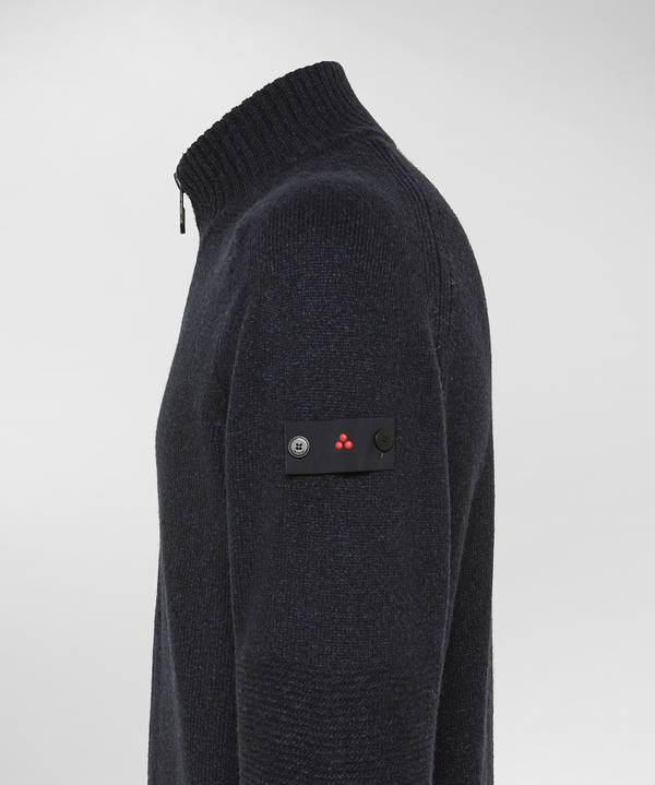 Peuterey Maglione Full Zip In Lana Con Effetto Moulinè Consegna Veloce