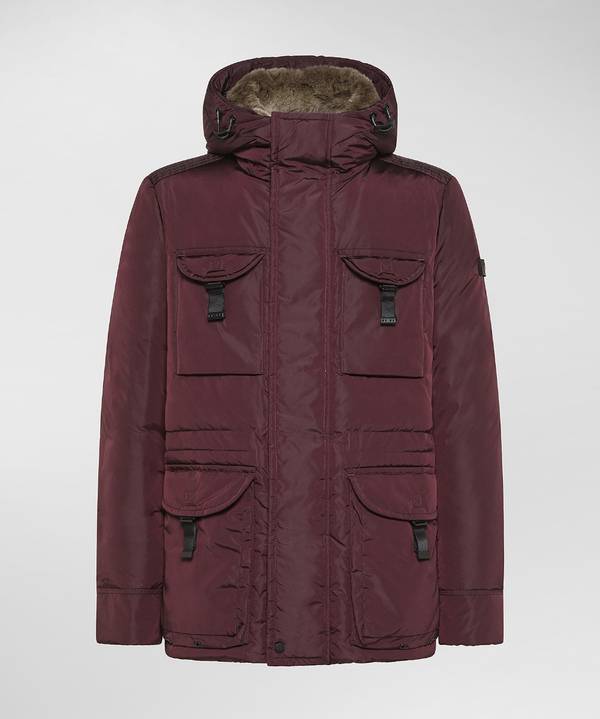 Peuterey Field Jacket In Taffeta’ Con Cappuccio In Pelliccia Affare Del Giorno