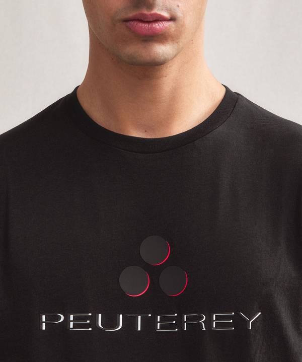 Peuterey T-shirt logata di cotone Presa
