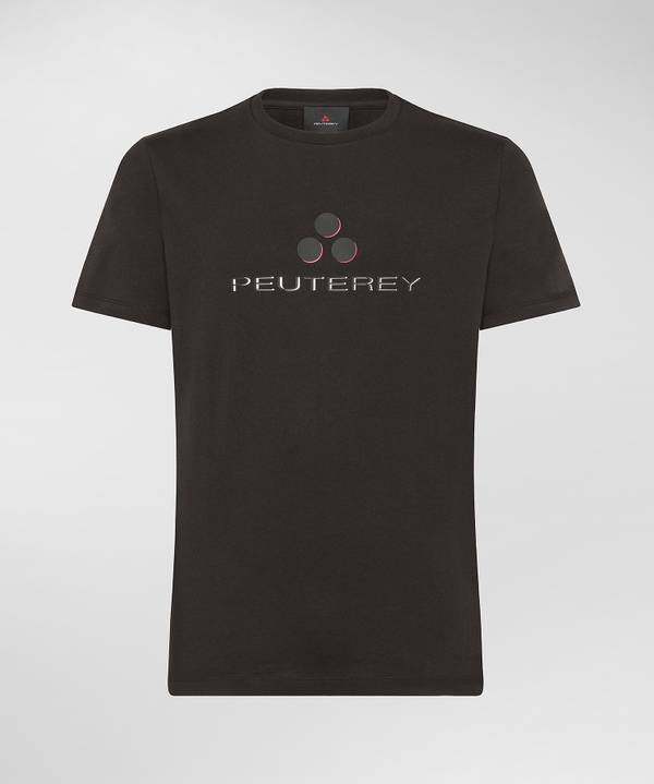 Peuterey T-shirt logata di cotone Presa