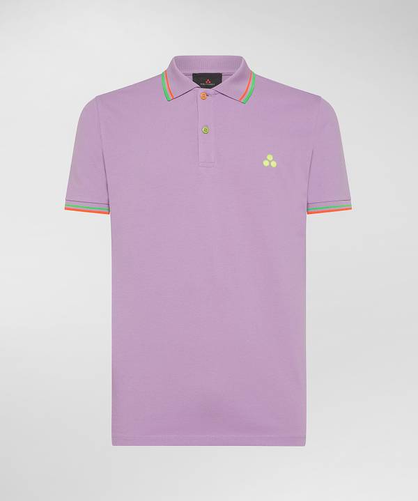 Peuterey Polo in piquet con dettagli fluo Saldi