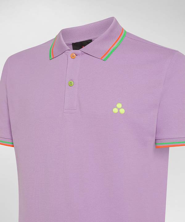 Peuterey Polo in piquet con dettagli fluo Saldi