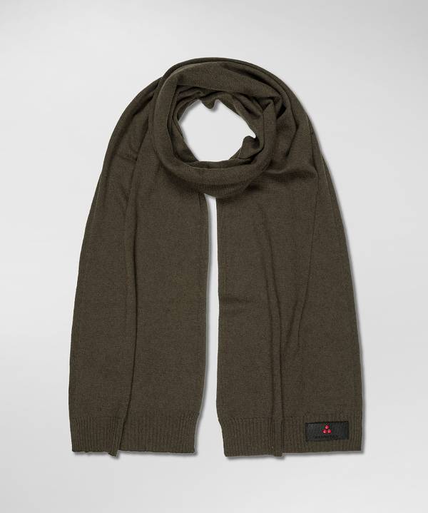 Peuterey Sciarpa In Tricot Misto Lana Con Fascetta Portalogo Offerte