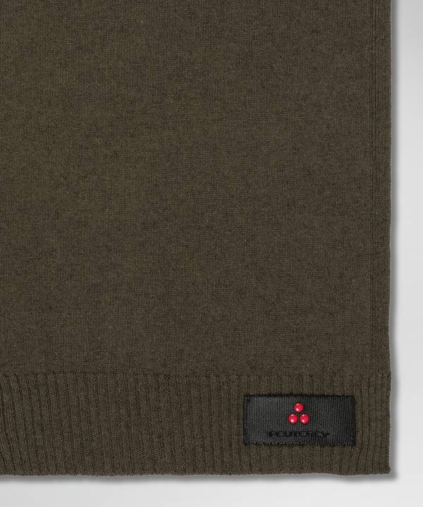 Peuterey Sciarpa In Tricot Misto Lana Con Fascetta Portalogo Offerte