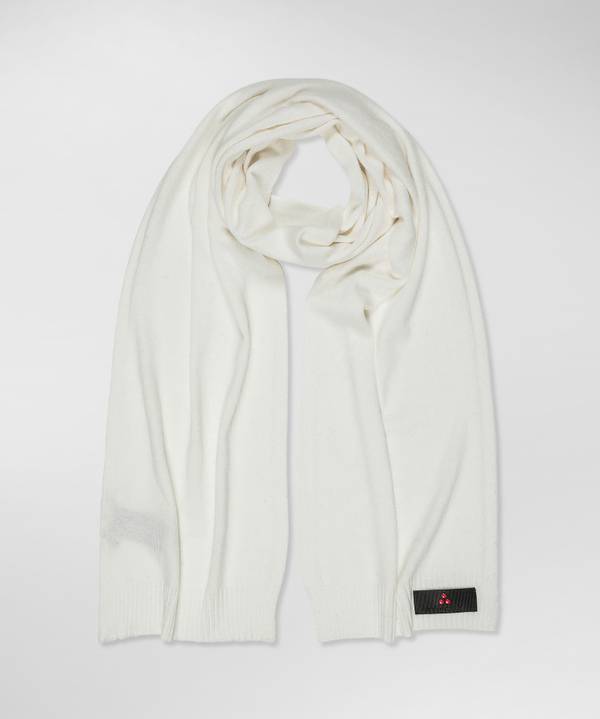 Peuterey Sciarpa In Tricot Misto Lana Con Fascetta Portalogo Hotsell