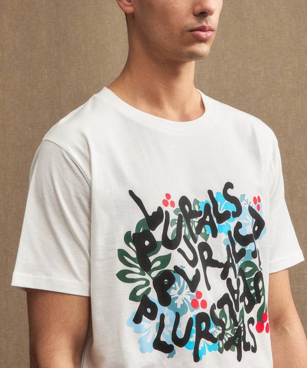 Peuterey T-shirt con lettering Smaltimento dello stoccaggio