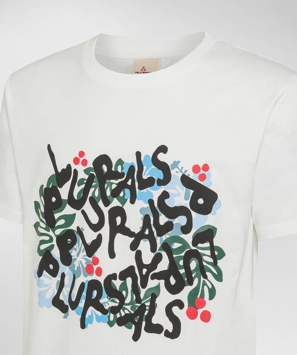 Peuterey T-shirt con lettering Smaltimento dello stoccaggio