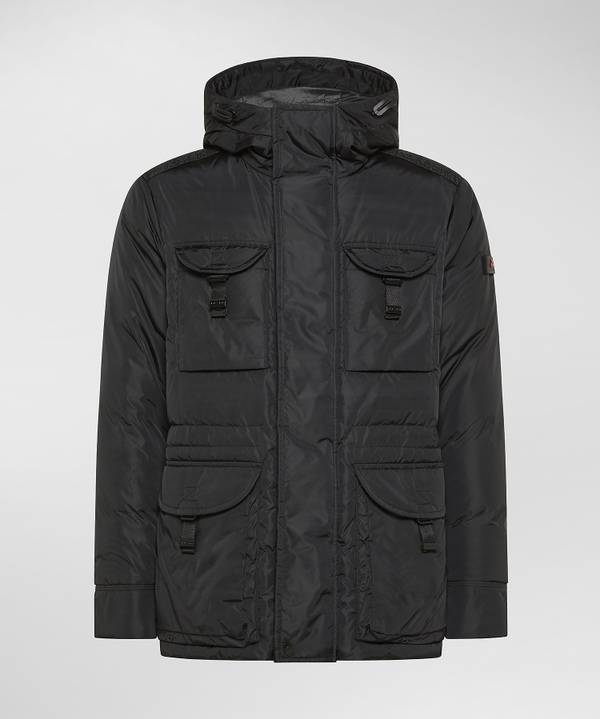 Peuterey Field Jacket In Taffeta’ Con Cappuccio In Pelliccia In vendita
