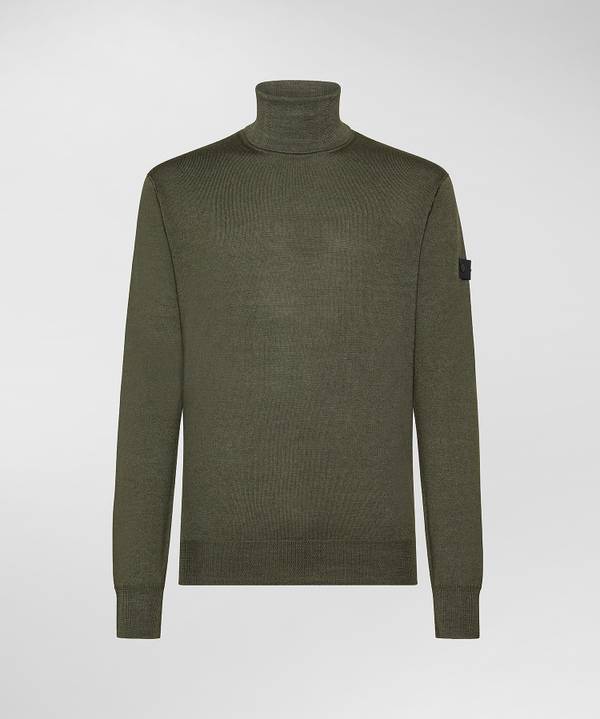 Peuterey Maglia Collo Alto In Pura Lana Shopping Online