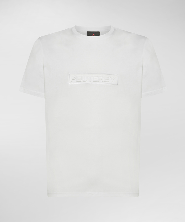 Peuterey T-shirt con scritta in rilievo Vendita Calda