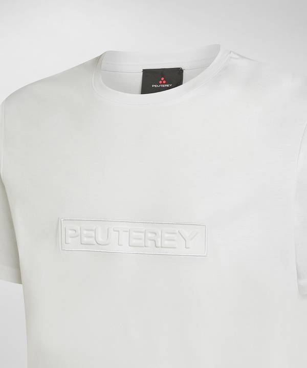 Peuterey T-shirt con scritta in rilievo Vendita Calda