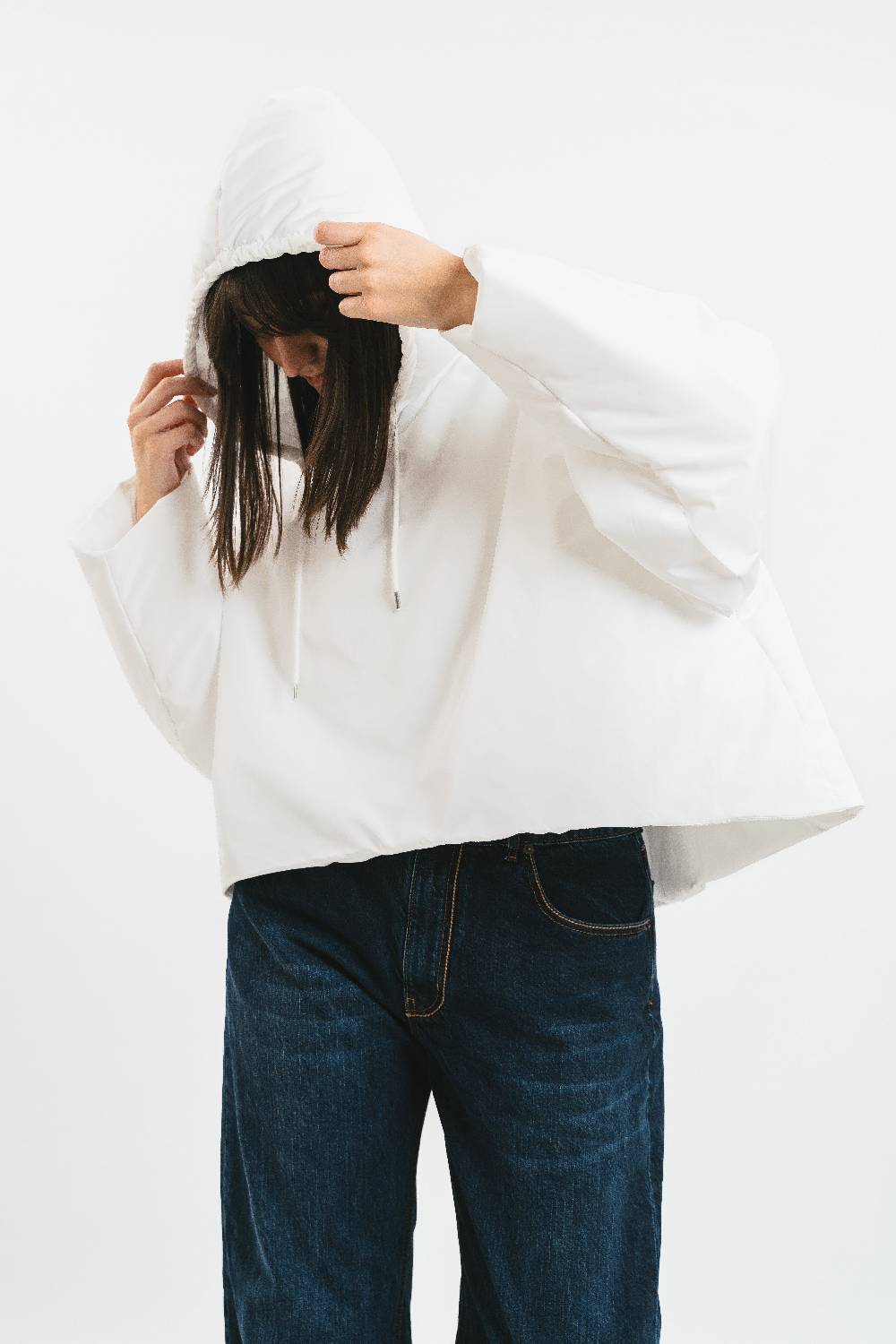 Pink Memories Felpa poncho con cappuccio 100 grammi Online