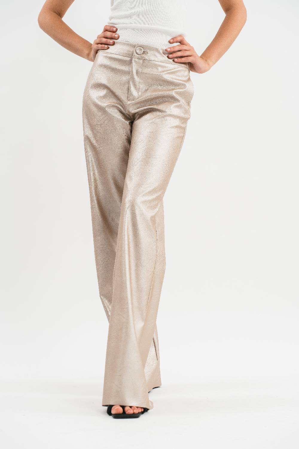 Pink Memories Pantalone in eco pelle Italy