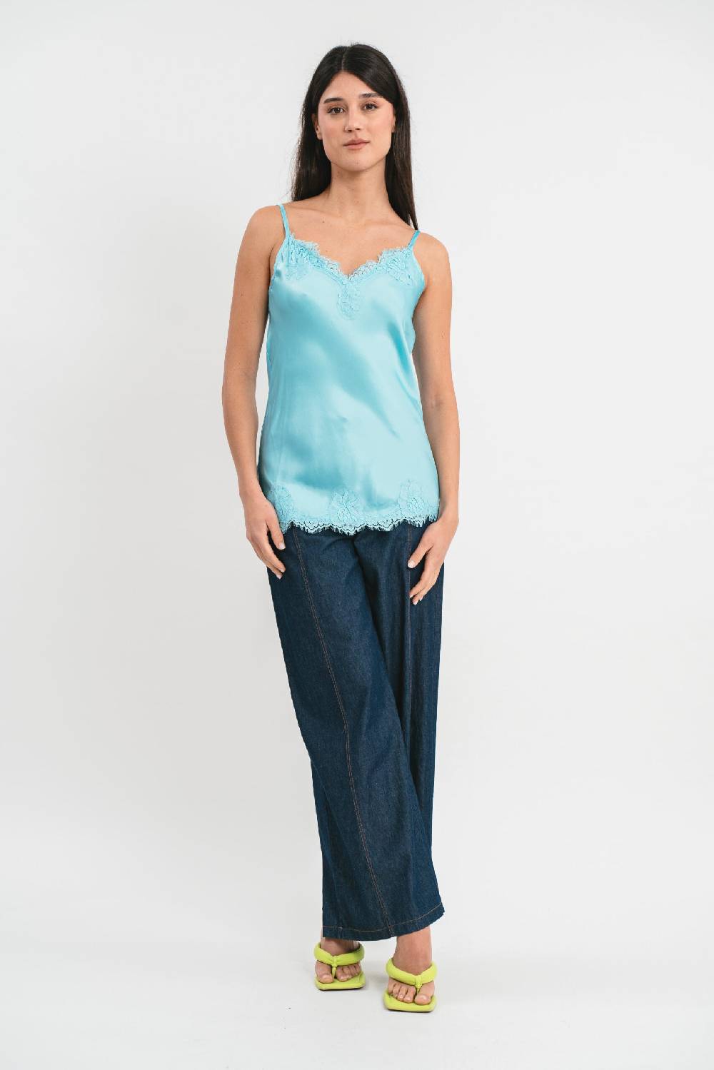 Pink Memories Top con pizzo