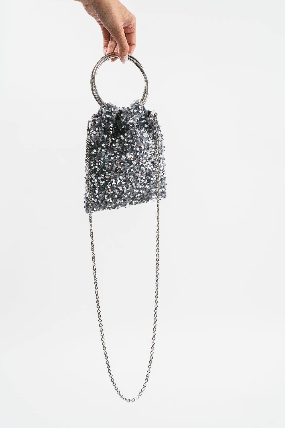 Pink Memories Borsa paillettes