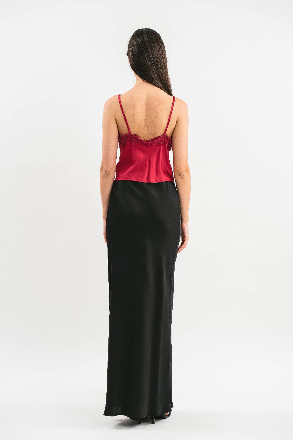 Pink Memories Top con coulisse e pizzo Moda