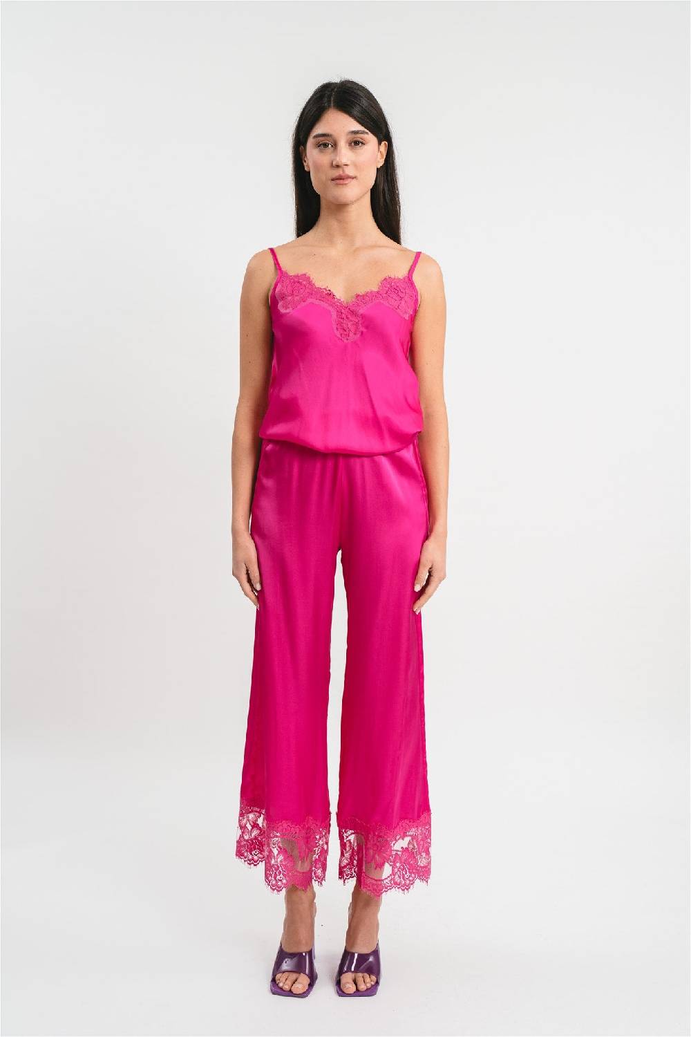 Pink Memories Pantalone con dettagli in pizzo 2025