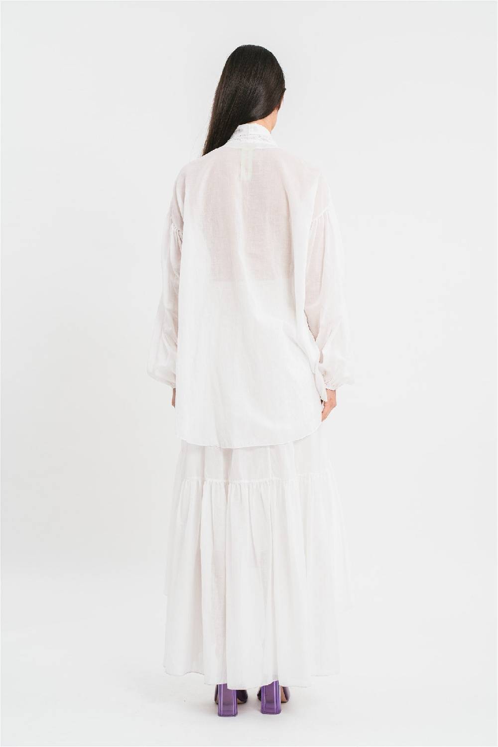 Pink Memories Camicia con fiocco e dettagli in pizzo Negozi Online