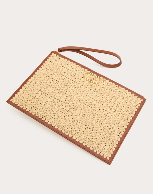 ﻿Red Valentino POCHETTE VLOGO SIGNATURE IN RAFIA Affare Del Giorno
