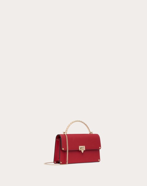 Red Valentino MINI BORSA A MANO ROCKSTUD IN VITELLO Offerta