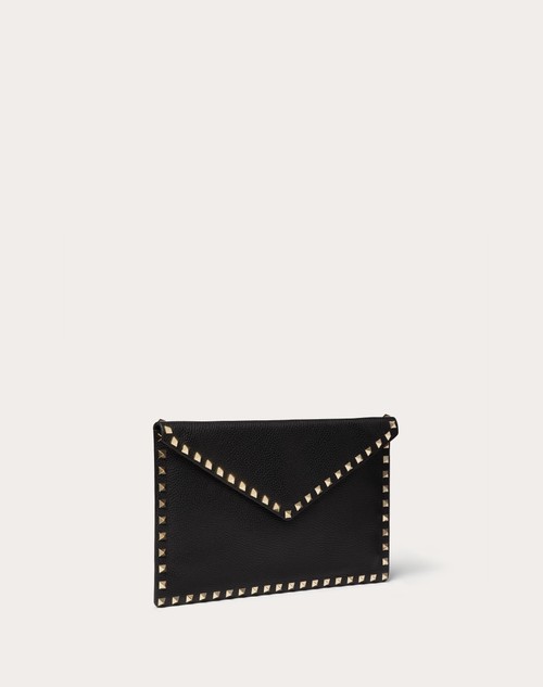 Red Valentino POUCH ROCKSTUD IN VITELLO GRANATO Hotsell