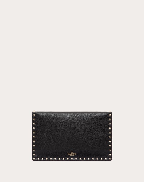 Red Valentino POUCH ROCKSTUD IN VITELLO GRANATO Hotsell