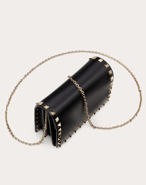 Red Valentino POUCH CON CATENA ROCKSTUD IN VITELLO Vendita Economica