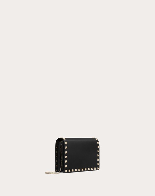 Red Valentino POUCH CON CATENA ROCKSTUD IN VITELLO Saldi Di Fabbrica