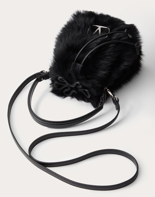 Red Valentino MINI BORSA A SECCHIELLO VLOGO SIGNATURE IN MONTONE I Più Venduti
