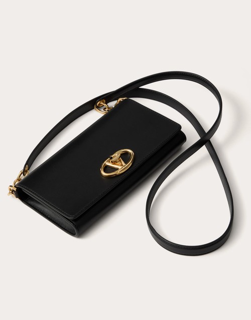 Red Valentino PORTAFOGLIO CON TRACOLLA VLOGO THE BOLD EDITION IN NAPPA Italy