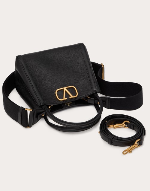 Red Valentino BORSA A MANO PICCOLA VALENTINO GARAVANI ALLTIME IN VITELLO GRANATO Spedizione Gratuita