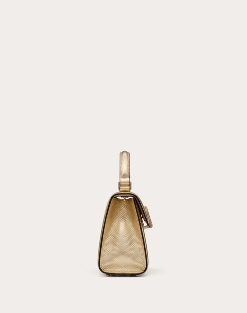 Red Valentino BORSA A MANO PICCOLA VALENTINO GARAVANI VSLING IN KARUNG METALLIZZATO Prezzo Ridotto