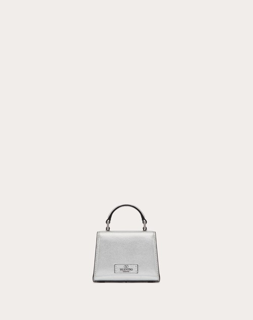 Red Valentino BORSA A MANO MICRO VSLING IN VITELLO GRANATO METALLIZZATO Saldi
