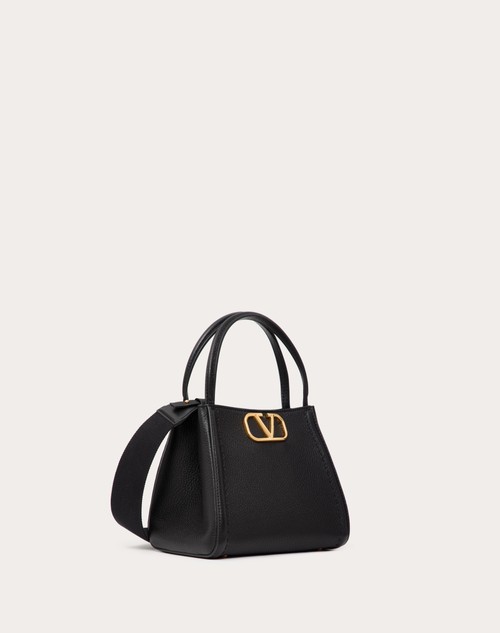 Red Valentino BORSA A MANO PICCOLA VALENTINO GARAVANI ALLTIME IN VITELLO GRANATO Vendita Economica