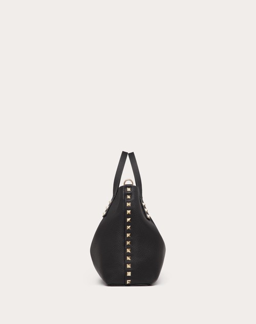 Red Valentino BORSA PICCOLA ROCKSTUD IN VITELLO GRANATO CON FODERA A CONTRASTO Italia