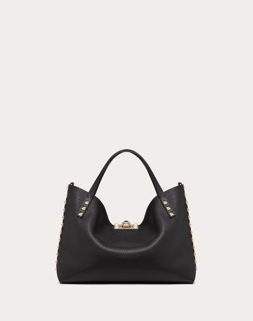 Red Valentino BORSA PICCOLA ROCKSTUD IN VITELLO GRANATO CON FODERA A CONTRASTO 2025