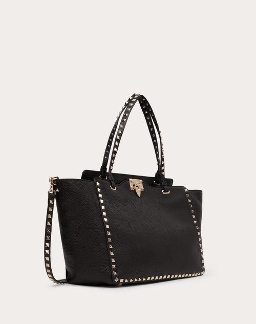 Red Valentino BORSA MEDIA ROCKSTUD IN VITELLO GRANATO In Linea