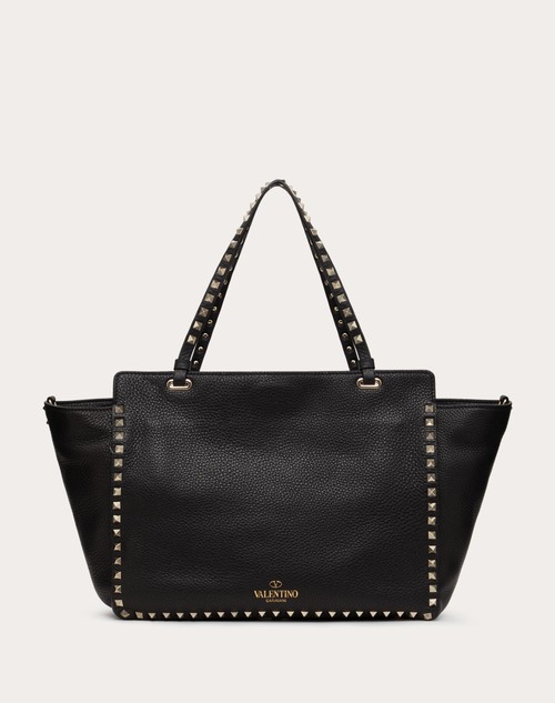 Red Valentino BORSA MEDIA ROCKSTUD IN VITELLO GRANATO In Linea