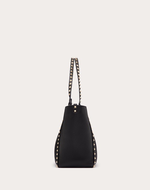 Red Valentino BORSA MEDIA ROCKSTUD IN VITELLO GRANATO In Linea