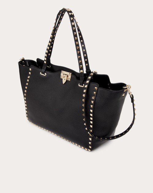 Red Valentino BORSA MEDIA ROCKSTUD IN VITELLO GRANATO In Linea