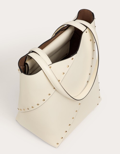 Red Valentino BORSA SHOPPING VALENTINO GARAVANI VALENTINO GARAVANI ROCKSTUD WISPY IN VITELLO Promozione