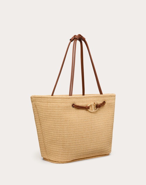 Red Valentino BORSA SHOPPING GRANDE VALENTINO GARAVANI ESCAPE IN RAFIA Soddisfazione Garantita