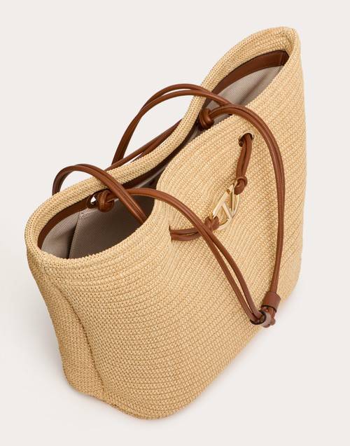 Red Valentino BORSA SHOPPING GRANDE VALENTINO GARAVANI ESCAPE IN RAFIA Soddisfazione Garantita
