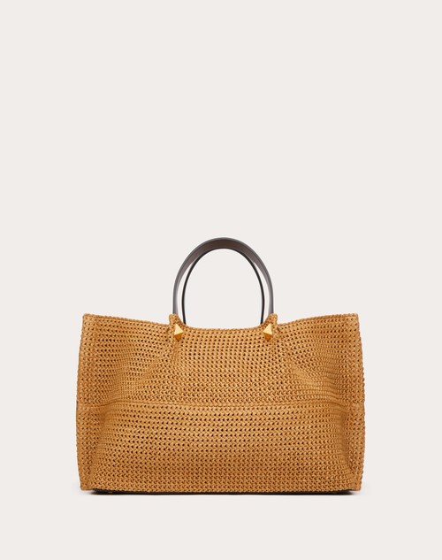 Red Valentino BORSA SHOPPING MEDIA IN RAFIA SINTETICA Negozi Online