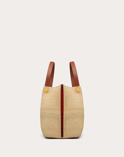 Red Valentino BORSA SHOPPING MEDIA IN RAFIA SINTETICA Acquista Ora